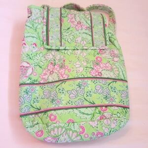 Floral Green and Pink Tote Bag TANYA LEE DESIGN